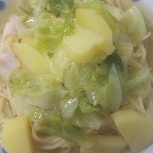 【簡単】春野菜を使ったスープパスタ